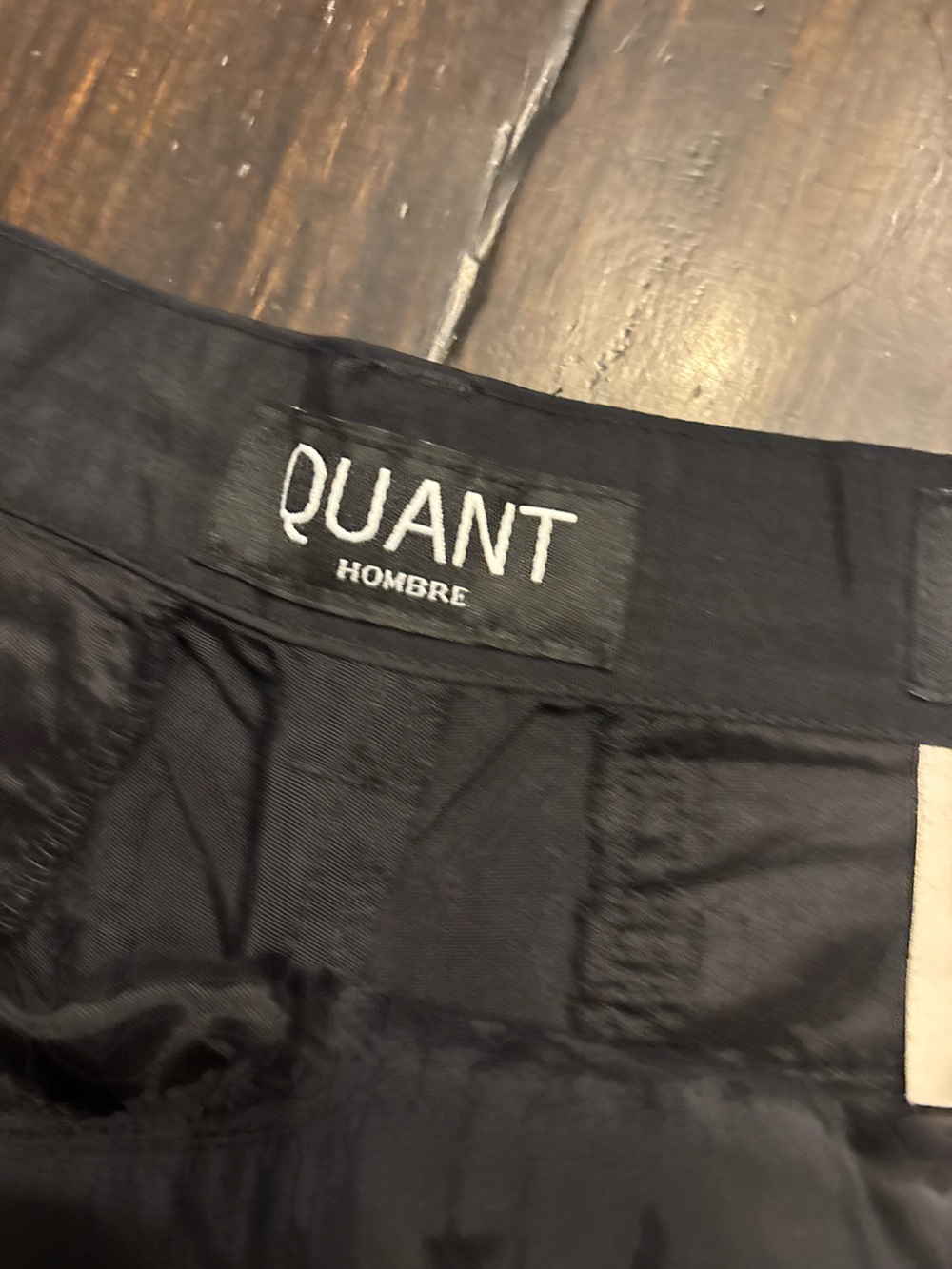 Quant Hombre Vintage Nylon Cargo Pants Made in USA Black Size 32 - Picture 3 of 9